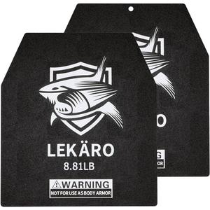 Weighted Vest Plates 9.8"x11" Steel Weight Plates for Vests  5.51/8.81/15.43/20.94 LB Pairs  Rust-Proof Powder Coated Workout Inserts for CrossFit Murph Rucking Running Strength Training
