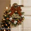 4 x Christmas Ribbon for Gift Wrapping - Brown Velvet Ribbon 3/8" * 10Yard - Vintage Christmas Ornaments Decor Bows Making - Christmas Tree Ribbon