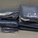 Blue Foam Seat Cushions Kitchen Chairs Pads for Dining Chairs 6 Pack Non Slip Patio Seat Cushions Washable U Shaped Soft Thick Large Metal Wooden Chair Cushions,17" x 15"