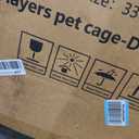 Cat Cage for Indoor Cats, DlY Catio & Cat Playpen with Escape-Proof Spacing, Sturdy Metal Cat Crate Kennel for Kittens, Ferrets & Small Animals (Grey, 2-Tier 43")