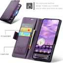 QLTYPRI Wallet Case for Google Pixel 9/9 Pro/10/10 Pro, Premium PU Leather Magnetic Flip Folio Case with RFID Blocking Credit Card Slots Kickstand Shockproof Protective Phone Cover - Purple