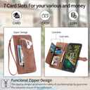 Compatible with Nokia C100 4G LTE N152DL Wallet Case with Wrist Strap Lanyard and Leather Flip Card Holder Stand Folio Purse Credit ID Phone Cover for C 100 100C 5.45 2022 TA1484 Women Brown