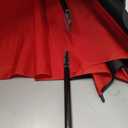 MRTLLOA Automatic Open Golf Umbrella, Extra-Large Oversized Double Canopy Vented Windproof Waterproof Stick Rain Golf Umbrellas for Men and Women(Red Black/ 62 in)