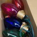 Jumbo C9 Christmas Pathway Lights Outdoor, 2Pack 17Ft Outdoor Christmas Walkway String Lights with 10 LED Jumbo C9 Multicolor Light Bulbs Lights Outdoors for Lawn Holiday Garden Decor