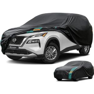 SUV Cover Waterproof All Weather for SUV & Jeep, Universal Fit for Honda CR-V, Toyota RAV4, Subaru Outback, BMW X3, Nissan Rogue, etc. Rain Winter Sun Protection. (Length: 182"-190") (2 Fit SUV-Length (182" To 190"), One-green)
