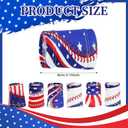 6 Pairs Baseball American Flag Wristbands Non Slip Baseball Wristband Red White and Blue Patriotic Arm Wrist Bands USA Absorbent Sport Sweat Band for Men Women Sport Gym Exercise