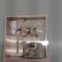 Glamnetic Press On Nails - Onyx Glaze | Short Round Black French Tip Fake Nails, Salon Quality French Manicure | 12 Sizes - 30 Nail Kit with Glue