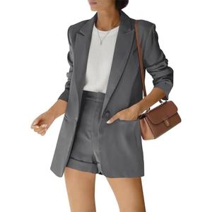 Women's Front Long Sleeve Blazer Only, Small
