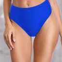 RELLECIGA Women's High Cut Bikini Bottom (Royal Blue)