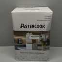 Astercook 15 Pieces Knife Set, Healthy Gold Titanium Coating Kitchen Knife Sets, Full Tang Knives Set with Block and Built-in Sharpener, German Stainless Steel Knife Block Set Dishwasher Safe Gold