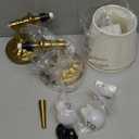 Cordless LED Wall Sconces Set of 2, Rechargeable Battery Operated Dimmable Wall Lighting for Bedroom Living Room Hallway (Gold