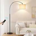 Ambimall 70" Dimmable Arc Floor Lamp with Remote, Color Temp Adjustable