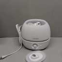 BOXING 3L Cool Mist Humidifier, Ultra Quiet 20dB for Bedroom, Baby & Office, Top Fill Air Humidifier for Home Office & Indoor Plants, 30H Runtime, Essential Oil Tray, Night Light, BPA-Free, White