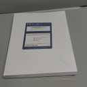 8.5" x 11" Blank White Perforated Cardstock Paper - 2 Per Sheet Breaks to 5.5" x 8.5" - Inkjet/Laser Printable - for Postcards, Flash Cards, Index Cards - 100 Sheets / 200 Cards