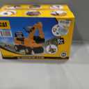 Best Ride On Cars CAT Excavator Push Car Licensed Caterpillar Ride-On Digger Toy for Kids with Rotating Bucket & Under-Seat Storage Construction Vehicle for Toddlers, Small