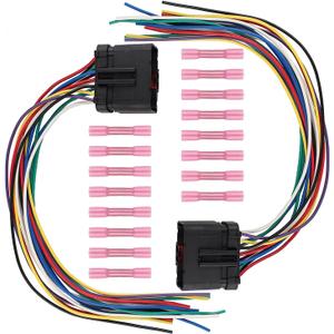 AUTOKAY 2 Set Door Harness Connector Wiring Pigtail for Jeep Grand Cherokee WJ Wrangler