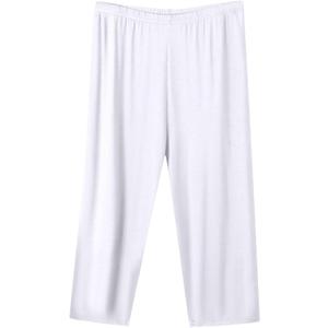TANGNADE Capri Pajama Pants for Women Plus Size Soft Lounge Sleep Pants Elastic Waist Comfy Ladies Loose Pj Bottoms, Size XXL