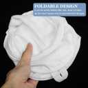 Cabilock Foldable Laundry Hamper 16.53X14.56X14.56In Breathable Mesh Clothes Basket with Handles for Home Laundry Organization and Storage (42X37X37CM, White)