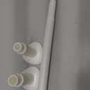 Tension Curtain Rod 51-86 Inch, Curtain Rod No Drilling for Window or Bathroom Closet, Outdoor Curtain Rods for Patio Tension Rod, Easy to Install, Never Rust, Rod Diameter 1.26 Inches - White