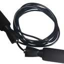 2 x Black Adjustable Jump Rope, Durable, and Easy to Adjust Premium Jump Rope for Men,Women,Children of All Heights and Skill Levels