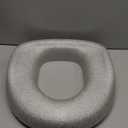 Raised Toilet Seat Cushion - 3 Firm Cushioned Toilet Seat for Seniors and Post Surgery Recovery, Soft, Warm Toilet Riser Seat-Gray