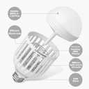 [2-Pack] BANPESTT Bug Zapper Light Bulb 2-in-1 Indoor Mosquito Zapper Gnat Trap- Electric Fly Insect Killer&Bug Catcher for Home Backyard Patio