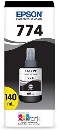 Epson 774 EcoTank Ink Ultra-high Capacity Bottle Black (T774120-S) Works with EcoTank ET-4550, ET-3600, ET-16500