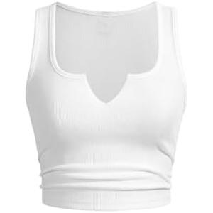SOLY HUX Women's V Neck Crop Tops Basic Trendy Notched Sleeveless Slim Fit Summer Y2k Sexy Crop Tank Top.S SOLY HUX Women's V Neck Crop Tops Basic Trendy Notched Sleeveless Slim Fit Summer Y2k Sexy Crop Tank Top.S