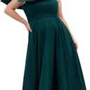 City Chic Women's Plus Size Maxi Cocktail Dress - Crawford (Green, S)