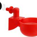 Cedilis 30 Pack Chicken Water Cup, Automatic Drinking Cups for Chickens, 3/8 Inch Thread Poultry Water Cups, Chicken Watering Feeder Cups for Chicken Duck Birds Turkey Rabbit