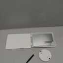 Travel Makeup Mirror with Lights Valentines Day Gifts for Her, Girlfriend, Wife, Birthday Gifts Rechargeable Portable Folding Compact LED Mirror Set with Tweezer 3 Color Light Modes (White)