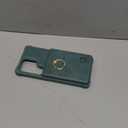 VANAVAGY Wallet Case Compatible for Galaxy S25 Ultra for Women Men, Faux Leather Magnetic Clasp Flip Phone Case with Card Holder Ring Holder Coin Pocket for S25 Ultra 6.9inch, Forest Green