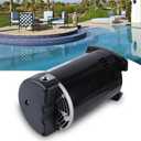 B2853 Pool Pump Motor 1 HP Up-Rated, Square Flange 56Y Frame, FIT Hayward Super Pump MaxFlo, 3450 RPM 115V/230V Dual Voltage, 303 Stainless Steel Threaded Shaft, Replaces STS1102RV1