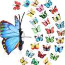 Butterfly Thumb Tacks,Leery Colorful Thumb Tacks Decorative Push Pins Cute Pushpins for Photo Wall Cork Board Bulletin Board Home Office Cubicle Pattern Wall Random Pattern Decorations (40)