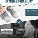 2 x 10 Pairs Thin 4 Color Mixed Grey Blue Yellow Pink No Show Womens Man, Ideal, Breathable liner no slip socks