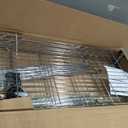 IZEUK 4-Tier Heavy Duty Metal Wire Shelving Unit, Adjustable Storage Rack Organizer for Garage, Kitchen, Office, Pantry, Warehouse (Chrome, 17.7" D x 47.2" W x 59.1" H)