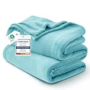 Bedsure GentleSoft Fleece Throw Blanket for Couch River Blue - Lightweight Plush Fuzzy Cozy Soft Blankets and Throws for Sofa, 50x60 inches