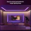 Hue Flux 16-Feet LED Strip Light Extension, Vibrant Color and Ambiance, Flexible Indoor Lighting, Chromasync Color Blending, Cuttable, Extendable, Reusable, App and Voice Control