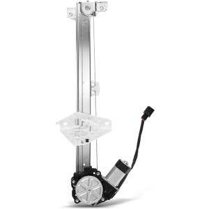 A-Premium Rear Left Driver Side Power Window Regulator with 2-Pin Plug Motor Compatible with Acura MDX 2007-2013 Sport Utility, Replace# 72750STXA01