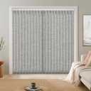 LazBlinds Light Filtering Vertical Blinds Replacement Slats Polyester Fabric for Sliding Glass Door, Patio & Windows, 82.5"x3.5", 20 Pack, Grey