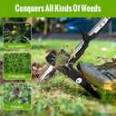 Weed Puller Tool - Dandelion Weed Puller Tool Stand Up Heavy Duty,Made with 40''Long Handle & Quick-Release Weed Ejector Mechanism & 4 Robustness Manganese Steel Claws,Hard to Break