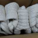4PCS Woven Baskets Organizing Cotton Rope Decorative Baskets for Home Bedroom Bathroom Laundry Storage Pet Baby Toy Containers Soft Empty Basket with Cellophane Wrap Set(12" x 8" x 5")