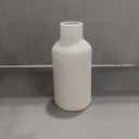 White Ceramic Flower Vase,Minimalist Modern Home Decoration,Small Pampas Grass Vases for Decor,Table,Shelf Bookshelf Decorative,Mantel,Entryway Decor and Centerpieces(8 in)