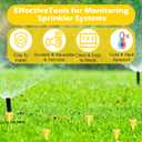 10 Pack Rain Gauges, 1.5" Rain/Sprinkler Gauge for Lawn with Wide Mouth, Accurate Outdoor Rain Gauges Measuring Tool for Yard Garden Deco (Yellow)