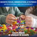 QUOKKA 100 Piece Puzzles for Kids Ages 4-6  4 Puzzles for Kids Ages 6-8  Search and Find Animals and Construction Vehicles Kid Activities for 8-10 yo  Toddler Learning Toy Game Gift for Boys 5-8