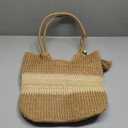 Long Keeper Beach Bags for Women Summer Straw Bag with Zipper Woven Shoulder Handbag Beach Tote Bags for Travel Vacation (Khaki Beige With Tassel)
