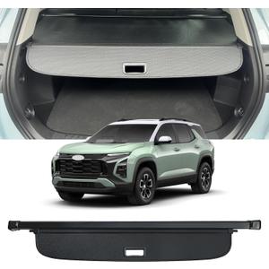 AUXKO Retractable Cargo Cover for Chevrolet Equinox/GMC Terrain 2026-2025, Trunk Cover Luggage Security Cover for 2026 2025 Chevy Equinox/GMC Terrain Shade Anti-Peeping Privacy Screen, Carbon Fiber
