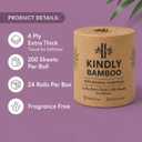 EXTRA PREMIUM 4-PLY 100% Bamboo Toilet Paper - 24 Rolls, Large 200 Sheets Per Roll, Eco-friendly, biodegradable, compostable, septic safe, chlorine free, plastic-free packaging