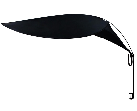 65" office cubicle desk shade,designed for light sensitive workers,idea for office cubicles and desk canopy,block overhead light Black（patent is on the way