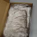 Newcotte 2 Pcs Halloween Viking Fur Costume Set Faux Fur Shawl Collar and Wolf Mask Headpiece Barbarian Accessories Women Men(White)